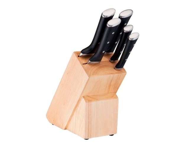 Sada nožov Tefal ICE FORCE 5 ks + drevený blok K232S574