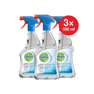 Dettol  antibakteriálny sprej na povrchy 3x500 ml